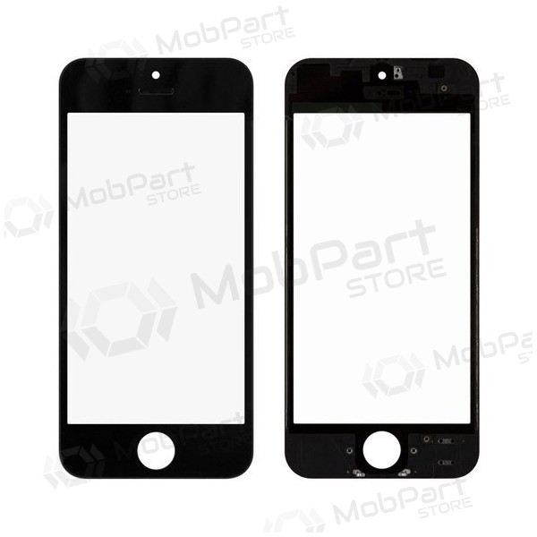 Apple iPhone 5 Screen glass with frame and OCA (black) (for screen refurbishing) - Premium Apple iPhone 5 Screen glass with frame and OCA (black) (for screen refurbishing) - Premium