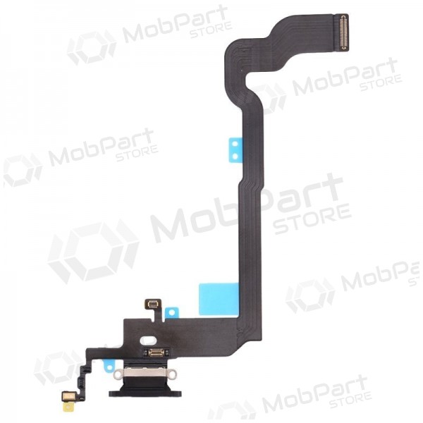 Apple iPhone X charging dock port and microphone flex (black)
