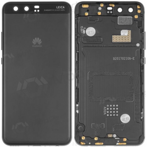 Huawei P10 back / rear cover (black) (used grade C, original)