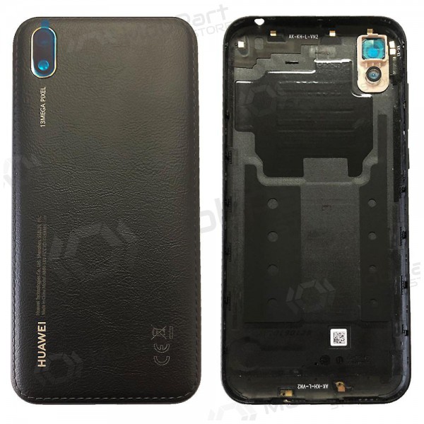 Huawei Y5 2019 back / rear cover (black) (Midnight Black) (used grade B, original) Huawei Y5 2019 back / rear cover (black) (Midnight Black) (used grade B, original)