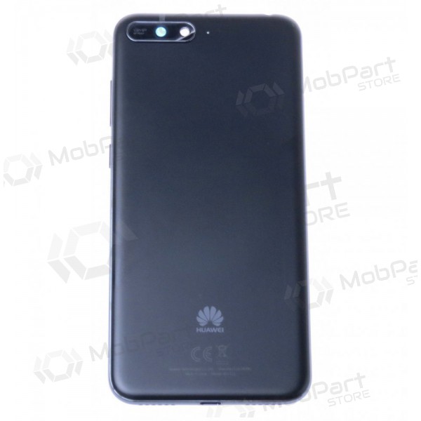 Huawei Y6 2018 back / rear cover (black) (used grade C, original)