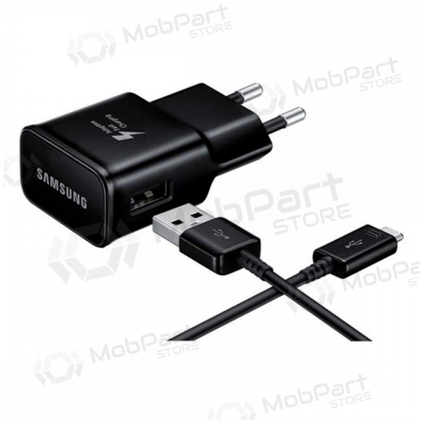Charger original Samsung EP-TA200NBE 15W + Type-C cable black