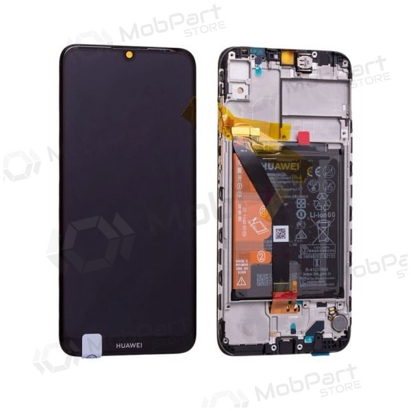 Huawei Y6 2019 / Y6 Prime 2019 / Y6 Pro 2019 screen (black) (with frame and battery) (service pack) (original)