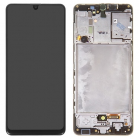 Samsung A315 Galaxy A31 2020 screen (black) (with frame) (service pack) (original)