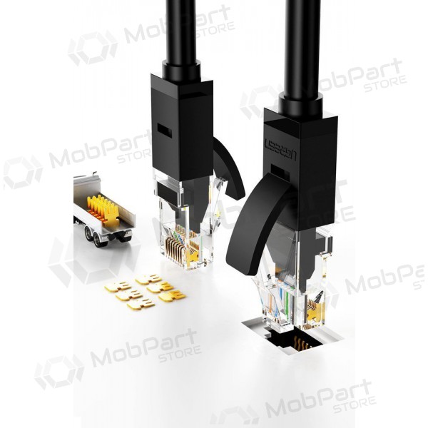 Cable Ugreen RJ45 Cat 6 UTP 1000Mbps 1.0m (black)