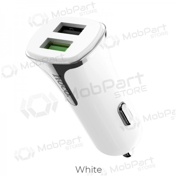 Charger automobilinis Hoco Z31 Quick Charge 3.0 (3.4A) x 2 USB (white)
