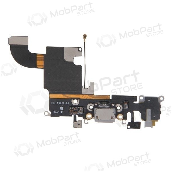 Apple iPhone 6S charging dock port and microphone flex (tamsiai grey) (used, original) Apple iPhone 6S charging dock port and microphone flex (tamsiai grey) (used, original)