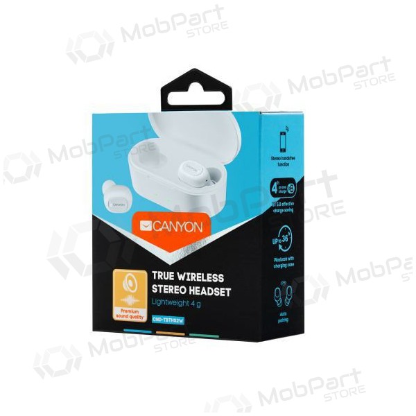 Wireless headset / handsfree Canyon TWS-2 sport (Airpods) (white) Wireless headset / handsfree Canyon TWS-2 sport (Airpods) (white)