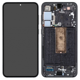 Samsung Galaxy S23+ screen (black) (with frame) (original)