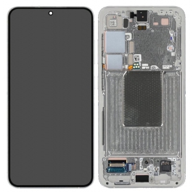 Samsung Galaxy S24 screen (grey) (with frame) (original)