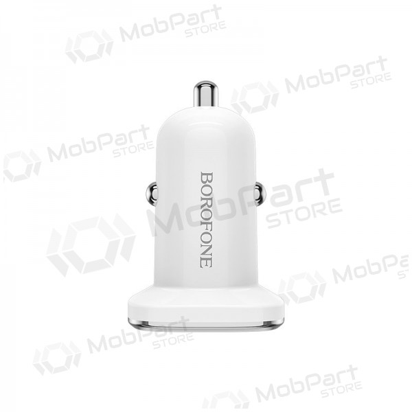 Charger automobilinis Borofone BZ12 x 2 USB (2.4A) (white)