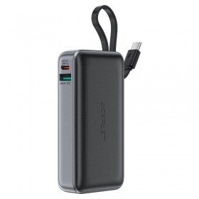 Portable charger / power bank Power Bank Acefast M7-10000 PD30W With Cable 10000mAh black