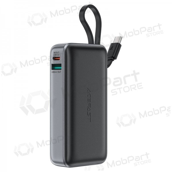 Portable charger / power bank Power Bank Acefast M7-10000 PD30W With Cable 10000mAh black