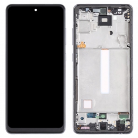 Samsung A528 Galaxy A52S 2021 screen (black) (with frame) (service pack) (original)