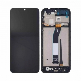 Ekranas Xiaomi Redmi A3 su lietimui jautriu stikliuku and rėmeliu Black original (service pack)