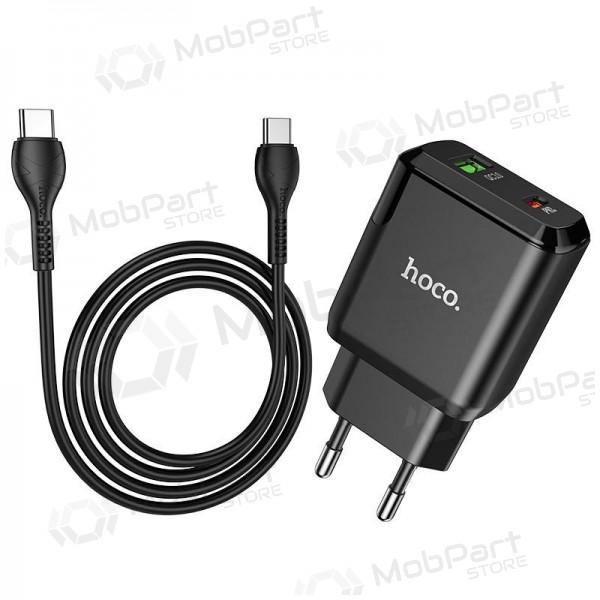 Charger Hoco N5 USB Quick Charge 3.0 + PD 20W (3.1A) + Type-C-Type-C (black)