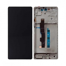 Xiaomi Poco M7 Pro 5G screen (violet) (with frame) (original)