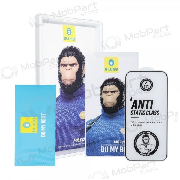 LCD apsauginis stikliukas 5D Mr. Monkey Glass (Strong Lite) Samsung S938 S25 Ultra black