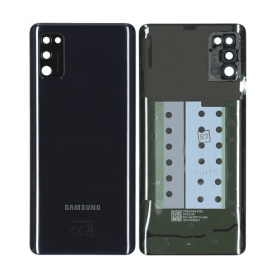 Samsung A415 Galaxy A41 2020 back / rear cover (black) (used grade C, original)
