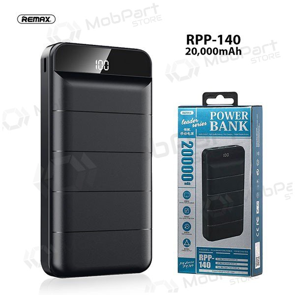 Portable charger / power bank Power Bank Remax RPP-140 20000mAh (black)