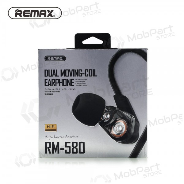 Earphone Remax RM-580 3,5mm (black)