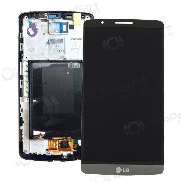 LG D855 Optimus G3 screen (black) (with frame) (used grade B, original)