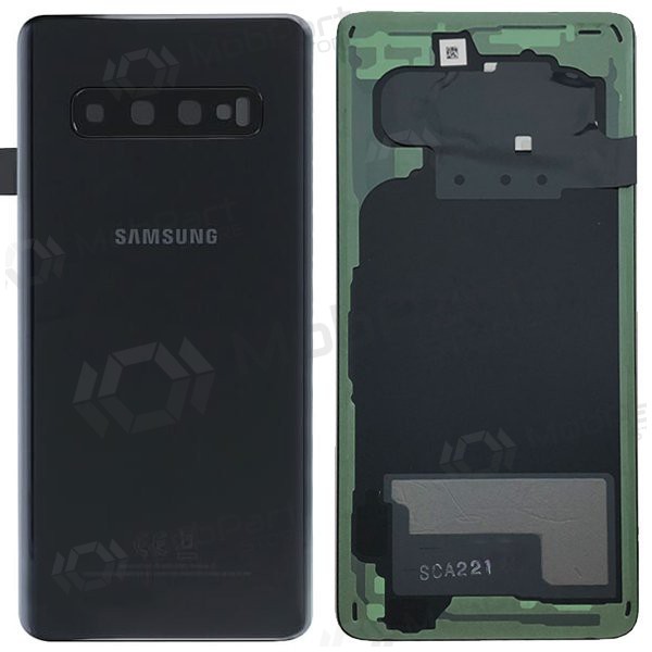 Samsung G973 Galaxy S10 back / rear cover black (Prism Black) (used grade C, original)