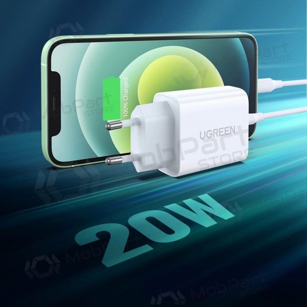 Charger buitinis Ugreen CD137 USB-C 20W 3A white