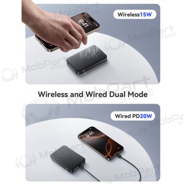 Portable charger / power bank Power Bank Joyroom JR-PBM12 22.5W Magnetic Wireless 10000mAh black