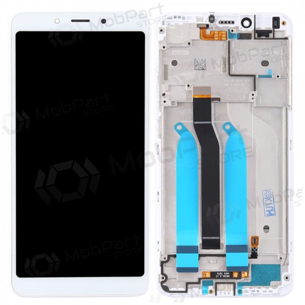 Xiaomi Redmi 6 / 6A screen (white) (with frame) (service pack) (original)