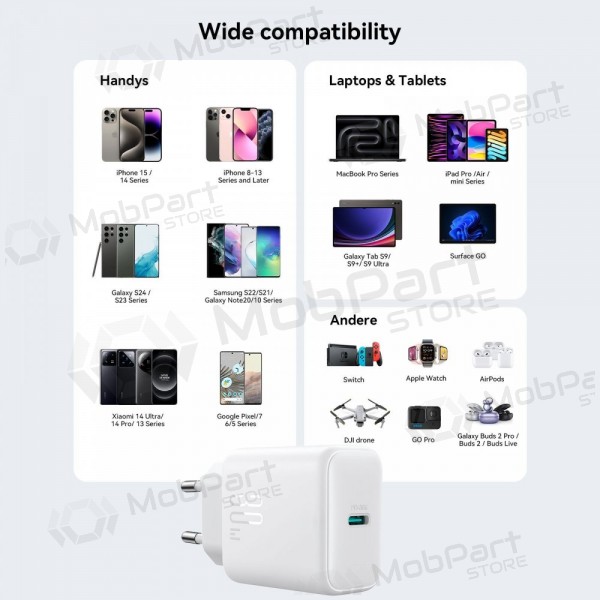 Charger Joyroom JR-TCF24 USB-C PD30W white