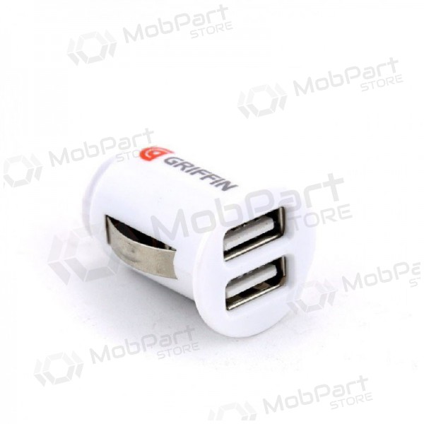 Car charger GRIFFIN USB (2xUSB 1A) (white)
