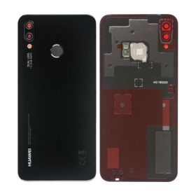 Huawei P20 Lite back / rear cover black (Midnight Black) (service pack) (original)