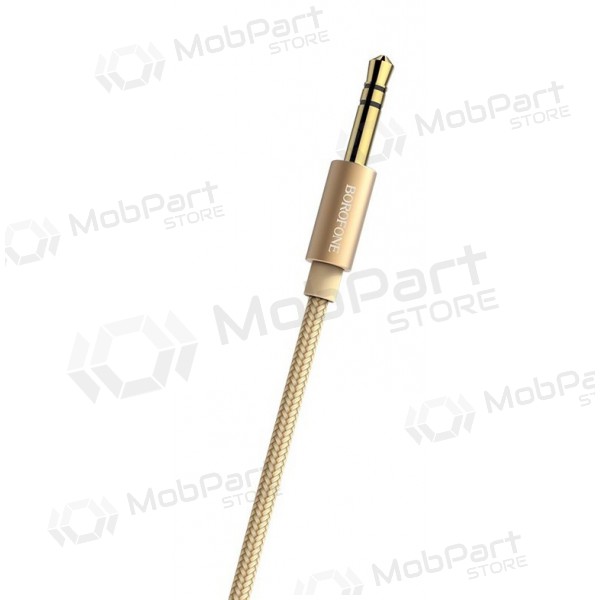 Audio adapter 3,5mm į 3,5mm Borofone BL3 (gold) Audio adapter 3,5mm į 3,5mm Borofone BL3 (gold)