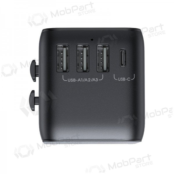 Universal kelioninis charger Joyroom JR-TCW01 3xUSB-A/USB-C black