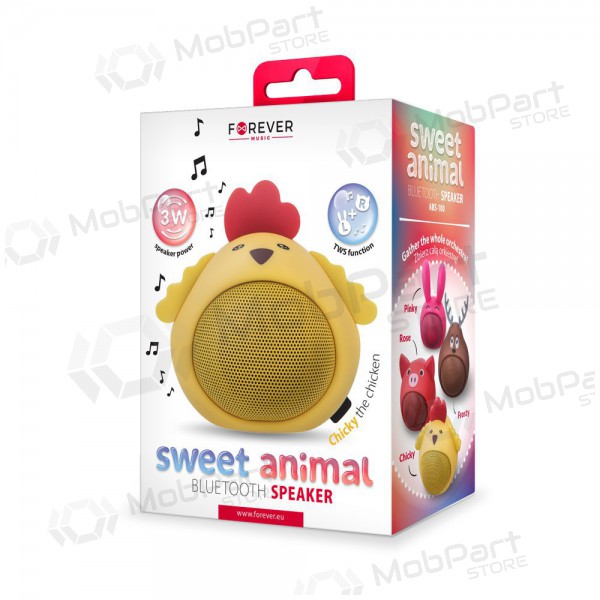 Bluetooth nešiojamas top speaker Forever Sweet Animal Chicken Chicky ABS-100