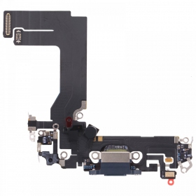 Apple iPhone 13 mini charging dock port and microphone flex (black)