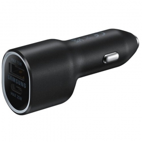 Charger automobilinis original Samsung EP-L4020NBEGEU 1xType-C 1xUSB-A black in the package 40W