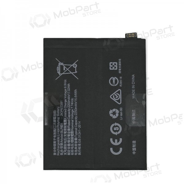 OnePlus 8T (BLP801) battery / accumulator (2250mAh)