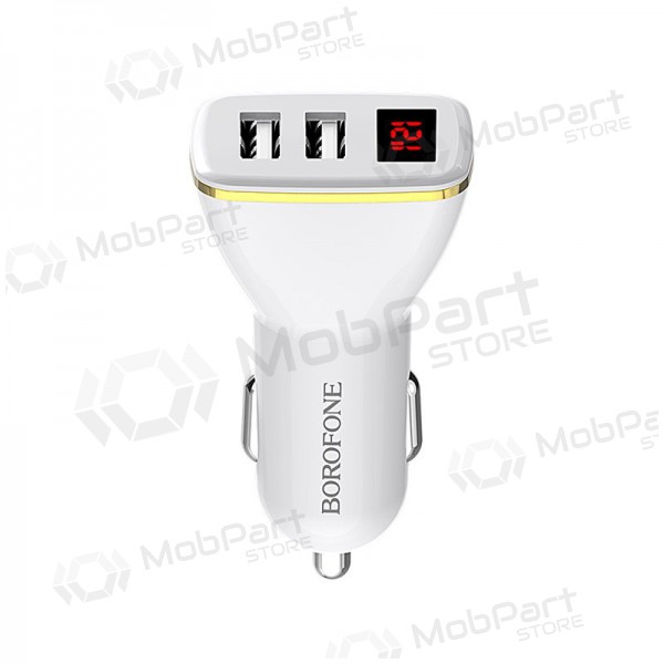 Charger automobilinis Borofone BZ11 x 2 USB (2.1A) (black)