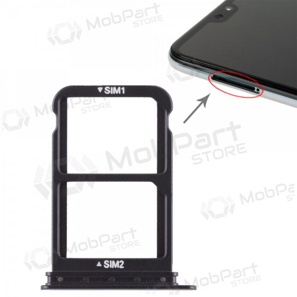 Huawei P20 Pro (DUAL) SIM card holder (black)