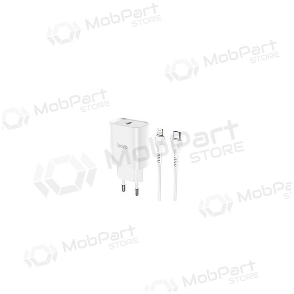 Charger Hoco N14 Smart Charging PD20W Type-C to Lightning (white)