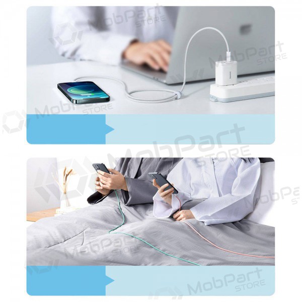 USB cable Baseus Dynamic Type-C - Lightning 20W 2.0m (white) CALD000102