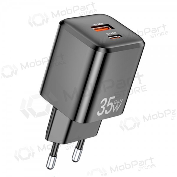 Charger Awei PD66-EU GaN 35W USB-A/USB-C black