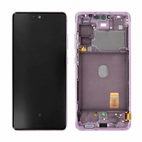Samsung G780F Galaxy S20 FE screen violet (Cloud Lavender) (with frame) (service pack) (original)