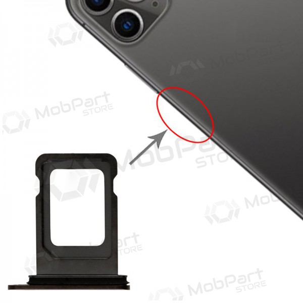 Apple iPhone 11 Pro / 11 Pro Max DUAL SIM card holder grey (space grey)