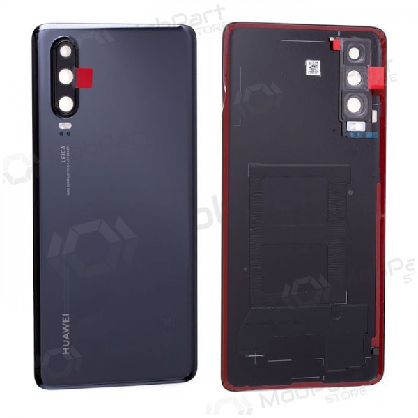 Huawei P30 back / rear cover (black) (used grade C, original)