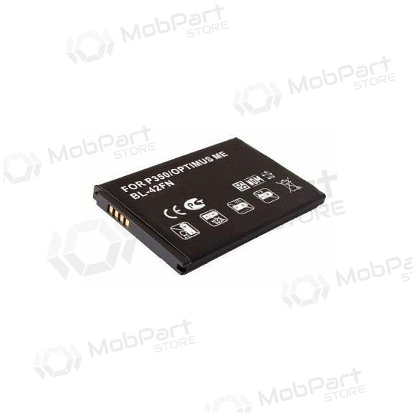 LG BL-42FN (P350, Optimus Me) battery / accumulator (1280mAh) LG BL-42FN (P350, Optimus Me) battery / accumulator (1280mAh)