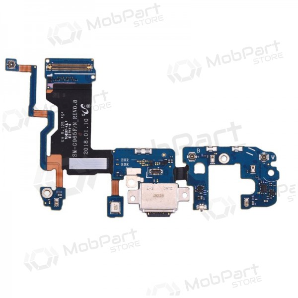 Samsung G965F Galaxy S9 Plus charging dock port and microphone flex (service pack) (original)