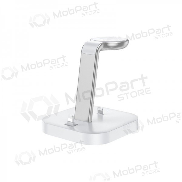 Charger wireless Hoco CW43 Graceful 3-in-1 white